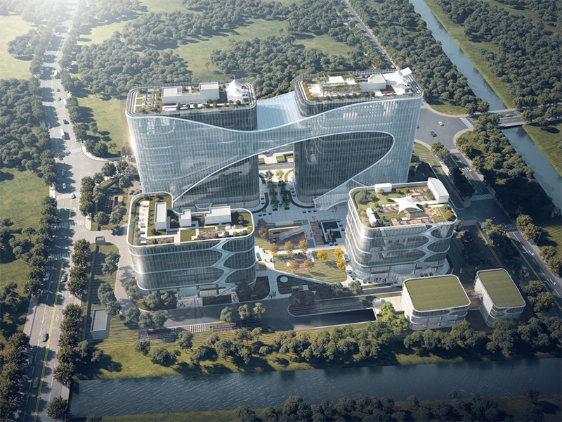 共建未来丨AG尊龙凯时股份（上海）创新基地亮相“2023年闵行区重大工程项目开工仪式”主会场！